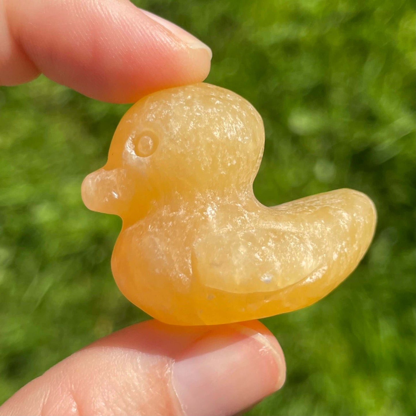 figura de pato de calcita para decorar el baño y transmitir alegria a tus invitados y familiares