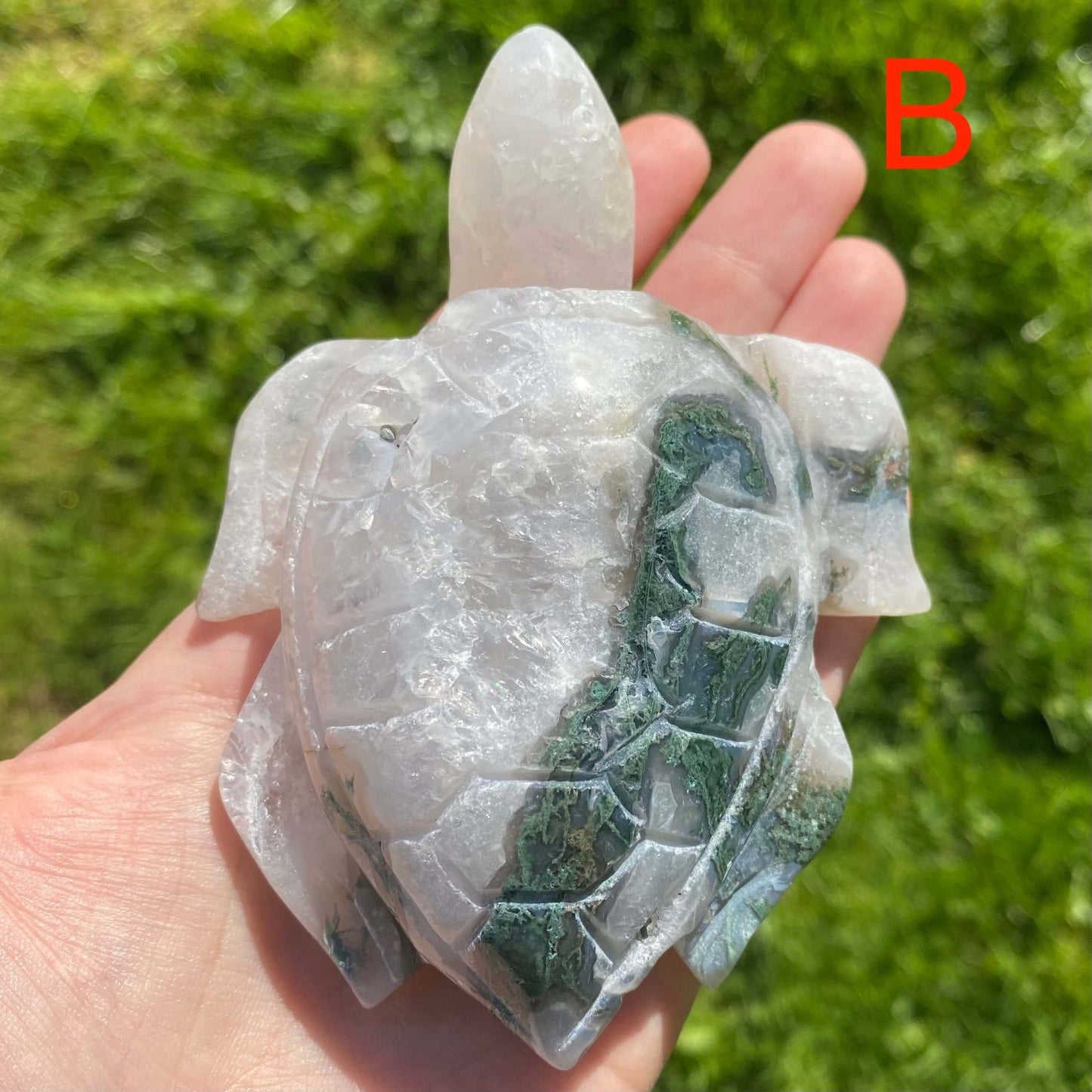agata musgo figura para conectar con la naturaleza