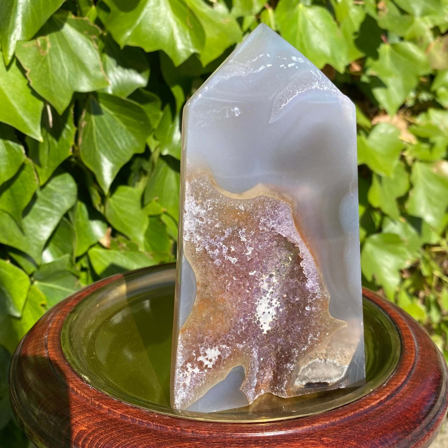 piedra drusa de agata que ayuda con equilibrio mental y sanacaion emocional