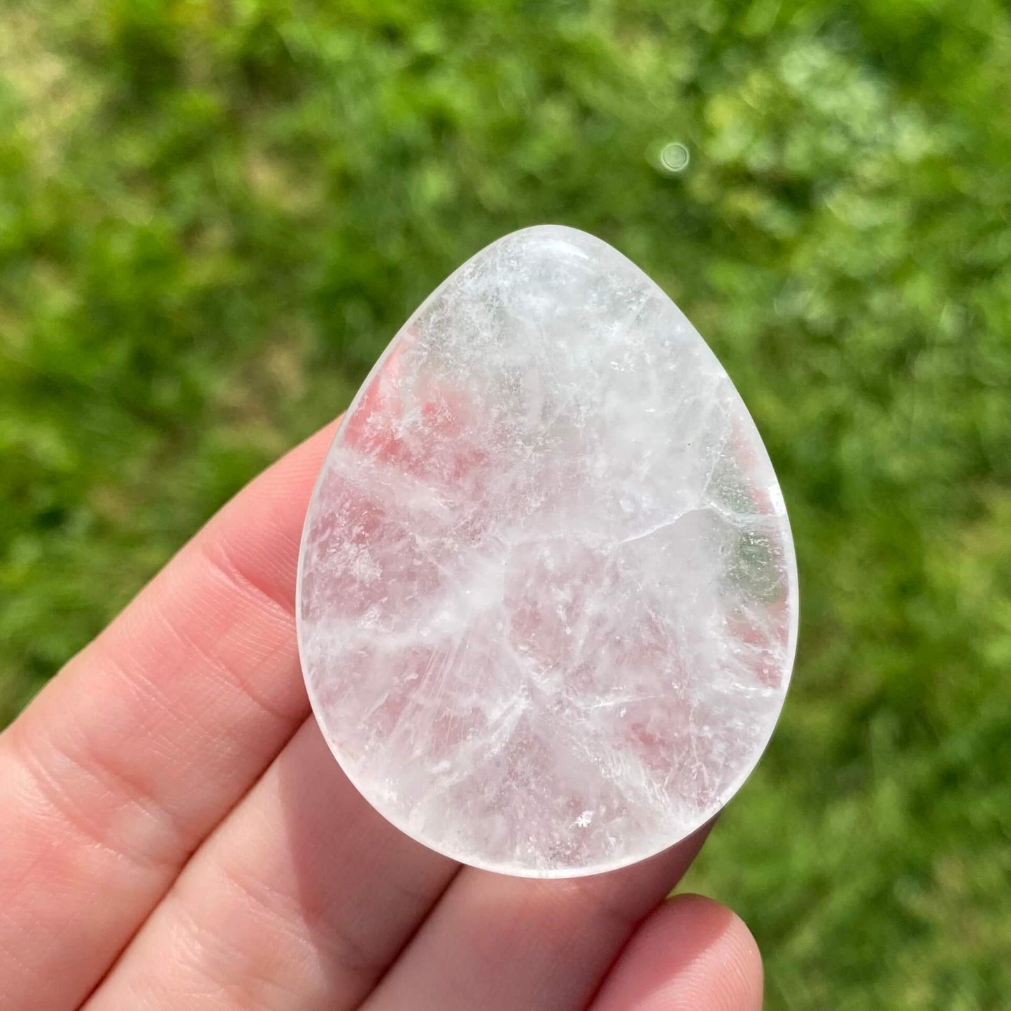 Cuarzo Transparente Worry Stone | Amplificador